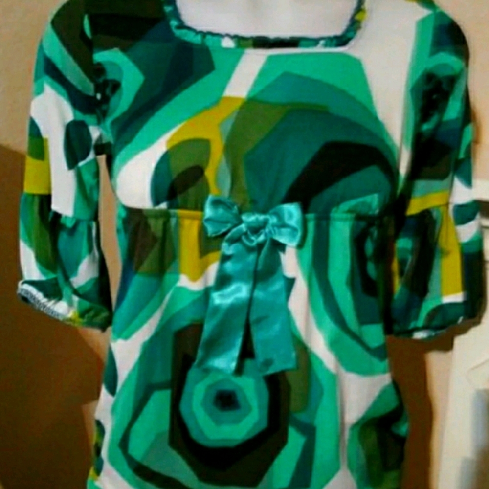 George XL Green Top New W/ Tags